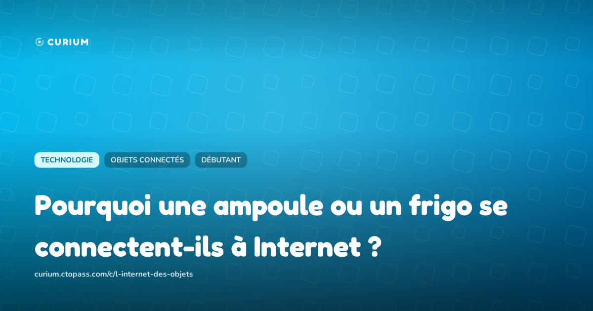 Pourquoi une ampoule ou un frigo se connectent-ils à Internet ?