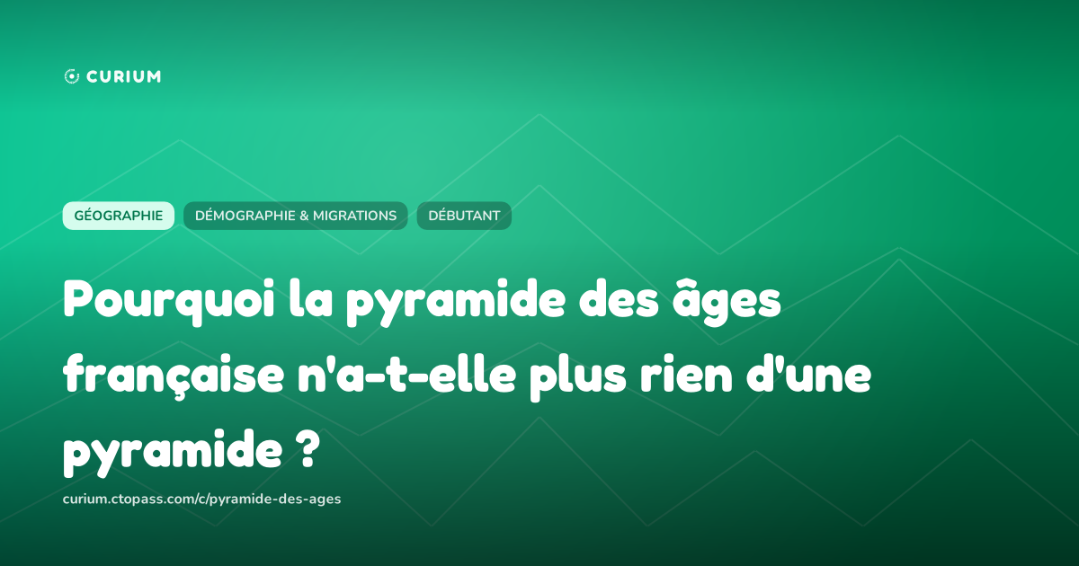 Pourquoi la pyramide des âges française n'a-t-elle plus rien d'une pyramide ?